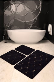 Mijölnir Infinity - Black Juego de Alfombras de Baño